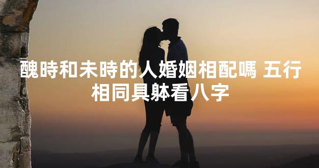 醜時和未時的人婚姻相配嗎 五行相同具躰看八字